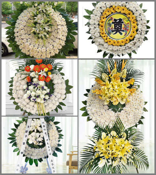 湖北咸宁市赤壁市神山镇熊岭村花圈速递